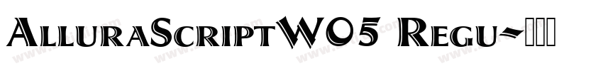 AlluraScriptW05 Regu字体转换